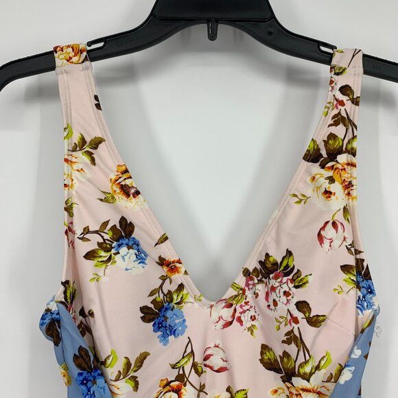 Cupshe Swimsuit Floral Print One Piece Tie Waist Bathing Suit NWT - Picture 2 of 10
